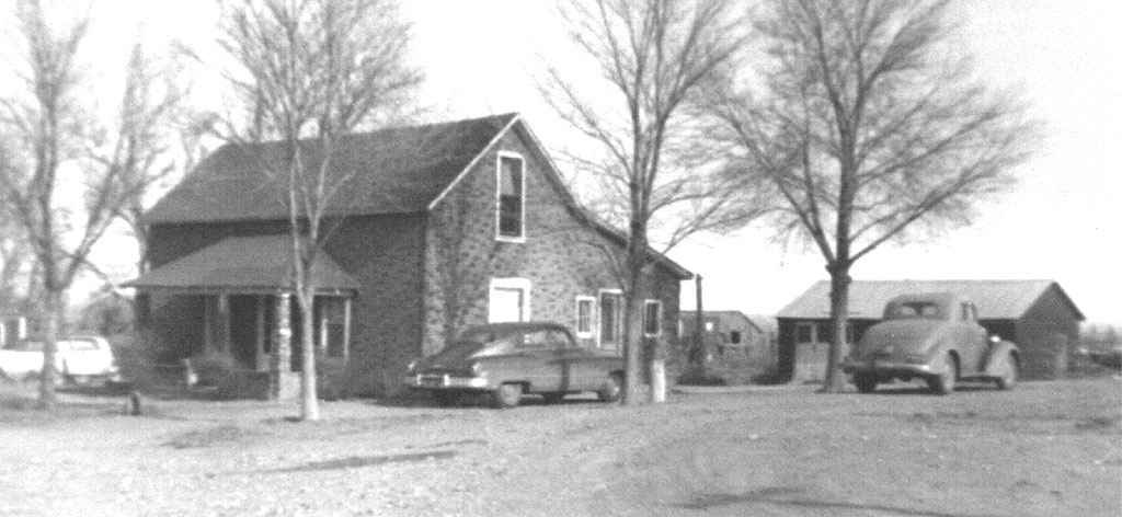 The 100-year-old farmhouse in 1956